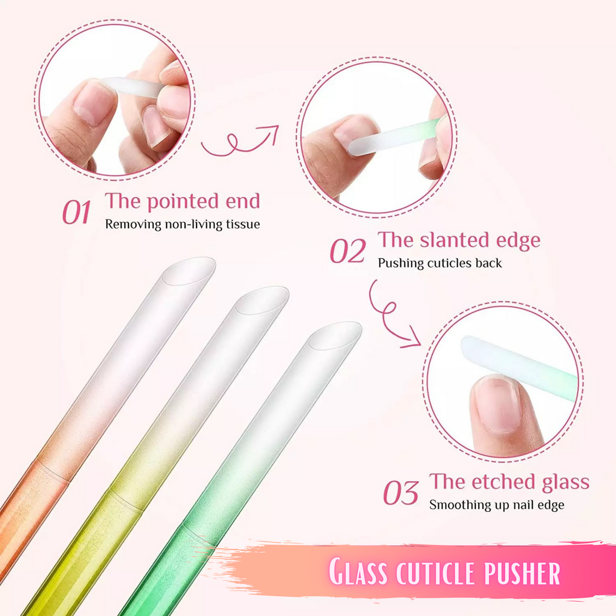 Glass Cuticle Pusher Sol Dips, LLC